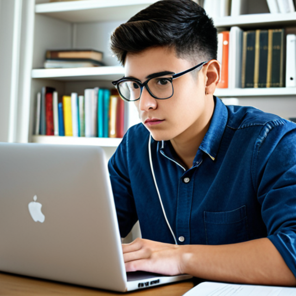 Study Session**
A young adult, fully clothed in casual attire, diligently studying an ASE study guide at a well-lit desk. The desk is covered with textbooks, notes, and a laptop displaying an online practice test. Background: A clean, organized home study environment with bookshelves. Focus on perfect anatomy, correct proportions, and a natural pose. Safe for work, appropriate content, fully clothed, professional study environment. Quality tags: High resolution, detailed textures, realistic lighting.
**