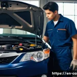 자동차정비 실기시험 연습용 차량 추천 - **Image Prompt 1: The Focused Novice on a Classic Sedan**
A realistic image of a young, male or ...